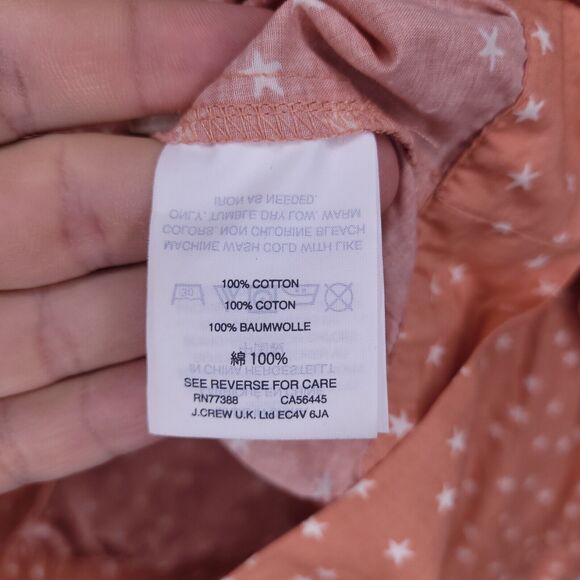 Madewell Top Womens Medium Wrap Star Print Cotton - Picture 11 of 11